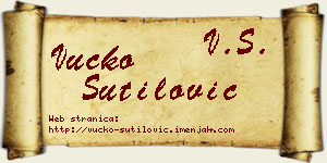 Vučko Šutilović vizit kartica